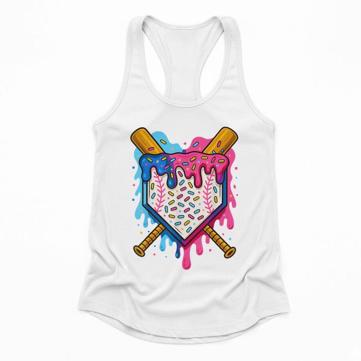 Baseball Boys Ice Cream Drip Baseball Flowy Tank