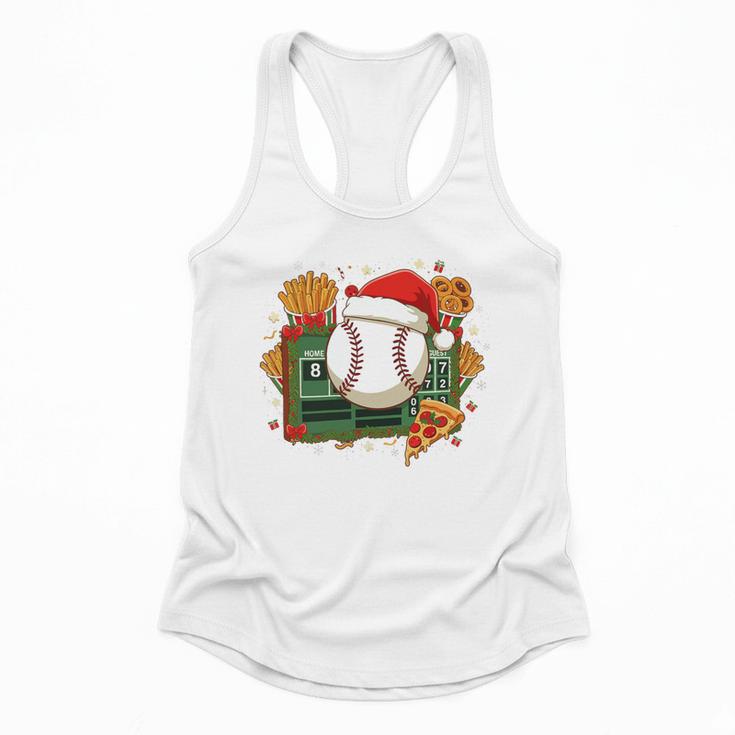 Baseball Christmas Scoreboard Celebration Premium Tri-Blend Flowy Tank