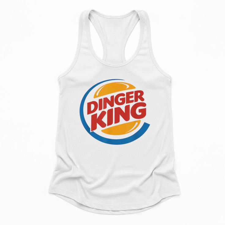 Baseball Dinger King Logo For Home Run Players And Fan Flowy Tank
