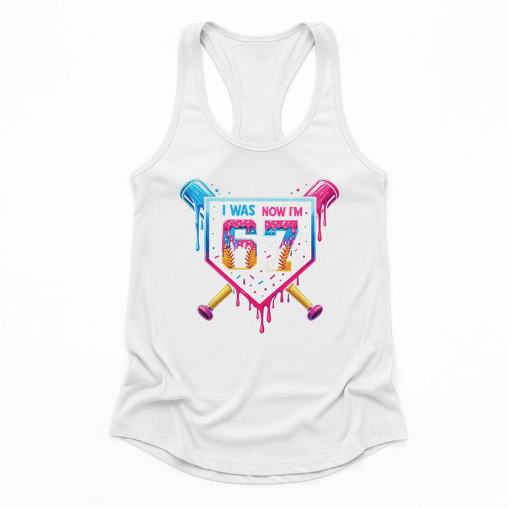 Baseball Drip I Was 6 Now I'm 7 67 Meme 7th Birthday Flowy Tank