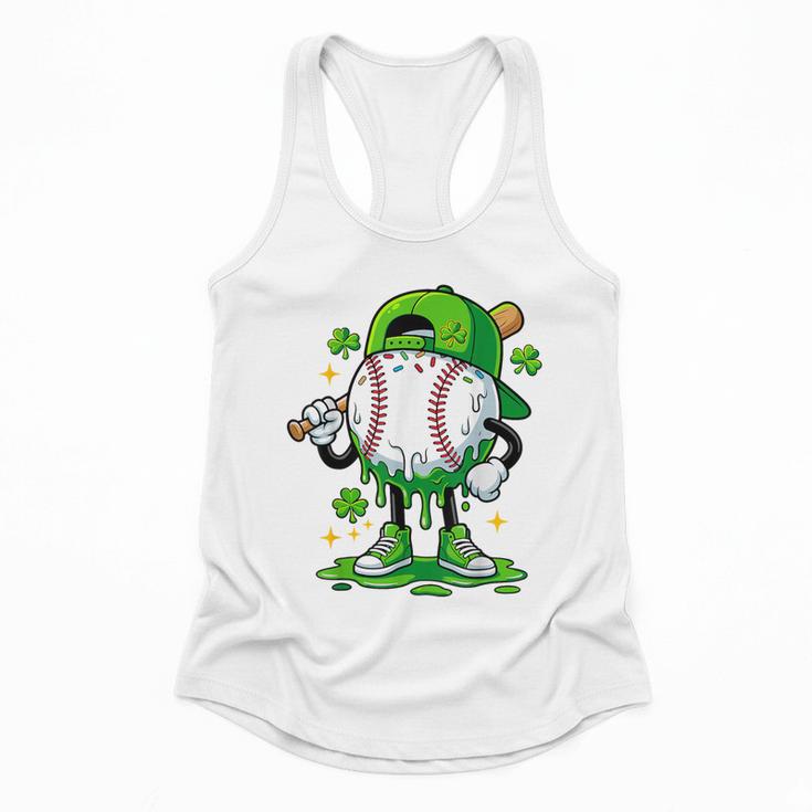 Baseball Drip Ice Cream Apparel Boy Youth St Patrick’s Day Flowy Tank