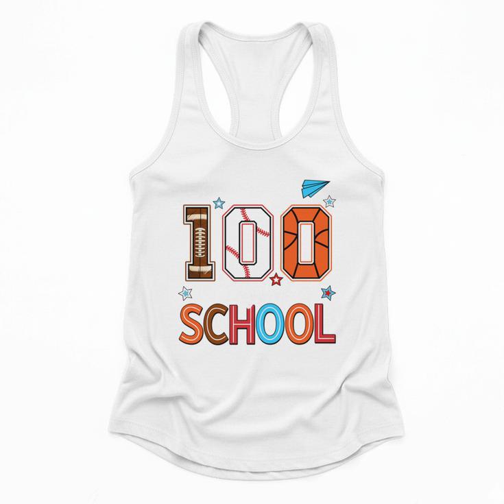 Baseball Football Basketball I Survived 100 Days Of School Flowy Tank