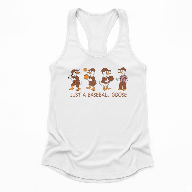 Baseball Goose Baseball Silly Goose Game Day Sports Flowy Tank