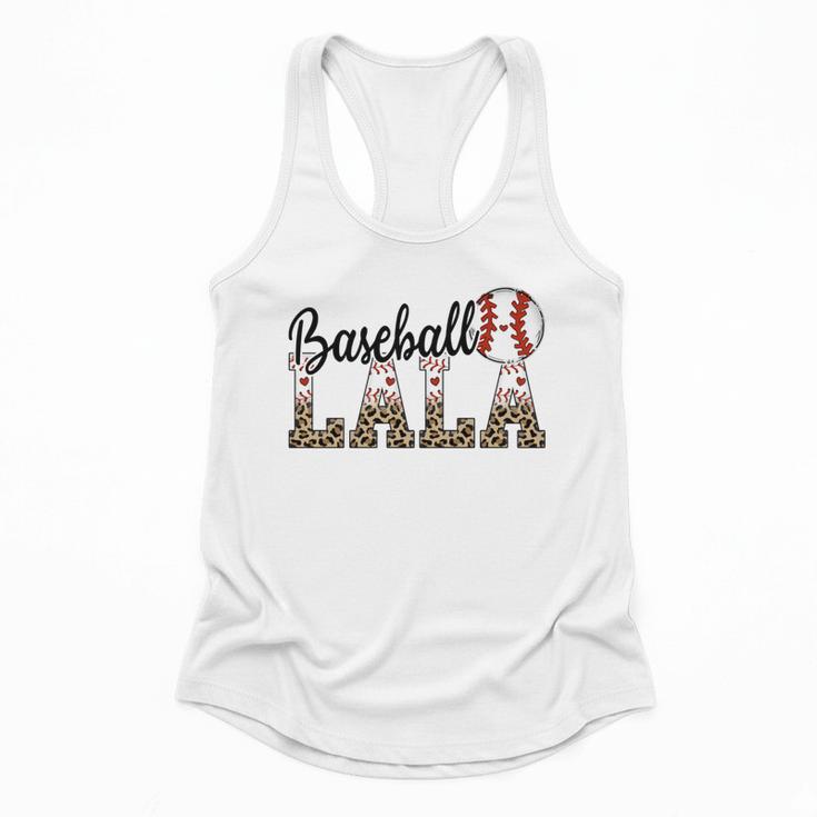 Baseball Lala Women BallPark Lala Baseball Mom Mother's Day Flowy Tank