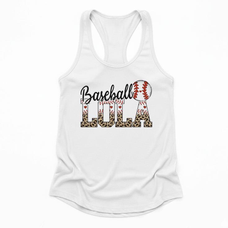 Baseball Lola Women BallPark Lola Baseball Mom Mother's Day Flowy Tank