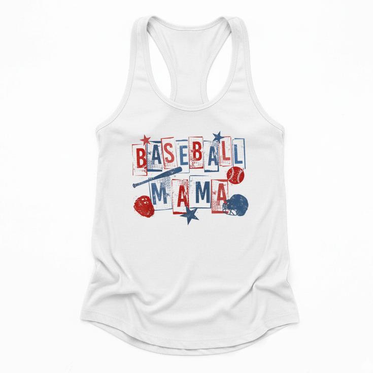 Baseball Mama Mom Mother Vintage Game Day Flowy Tank