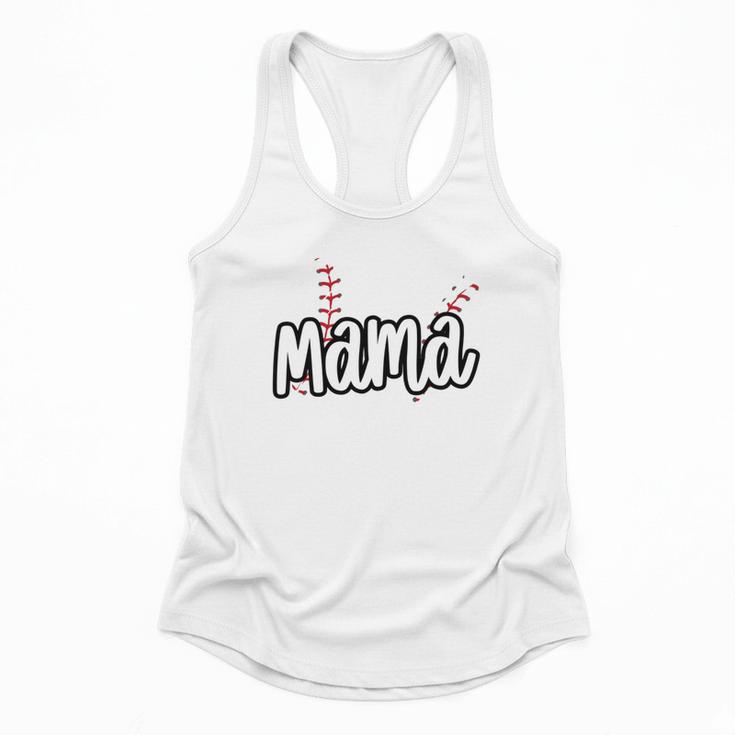 Baseball Mama Scribble Heart Baseball Mom Sports Team Tball Flowy Tank