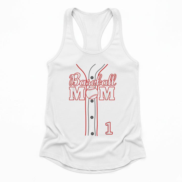 Baseball Mom 1 Number 1 Jersey Team Numbered Jersey Flowy Tank Baseball Mom 1 Number 1 Jersey Team Numbered Jersey Flowy Tank
