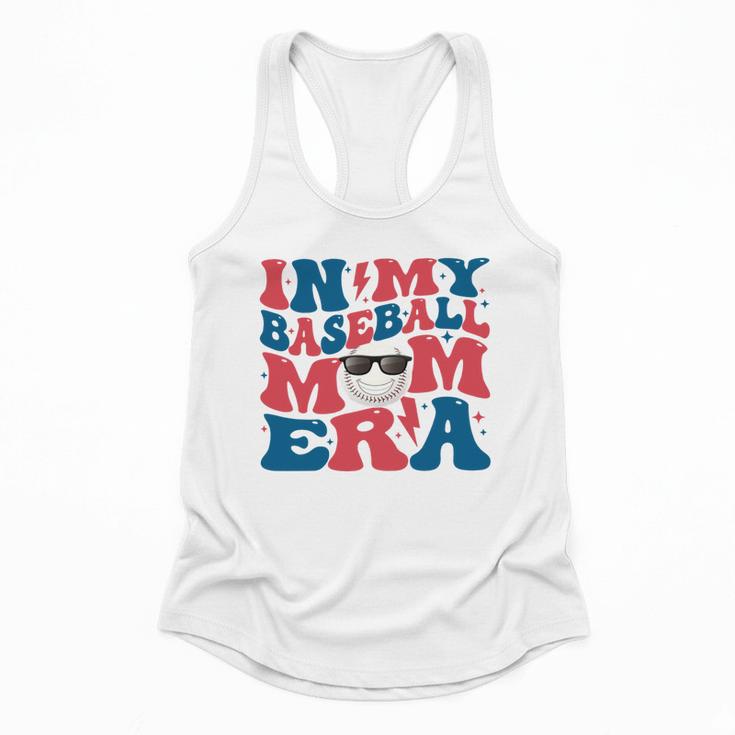 In My Baseball Mom Era Smile Face Retro Flowy Tank