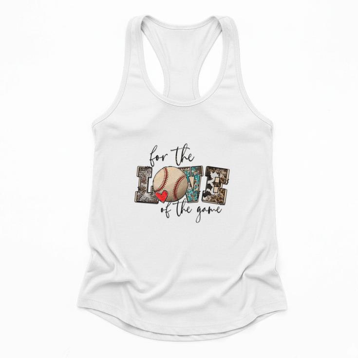Baseball Mom Leopard For The Love Of The Game Bleached Women Flowy Tank