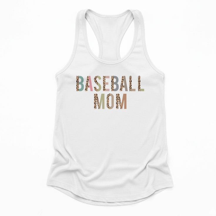 Baseball Mom Leopard Print Baseball Mother's Day Flowy Tank