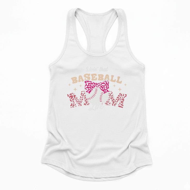 Baseball Mom Livin That Baseball Mom Life Premium Flowy Tank