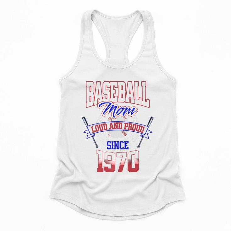 Baseball Mom Loud & Proud Since 1970 Premium Flowy Tank Baseball Mom Loud & Proud Since 1970 Premium Flowy Tank