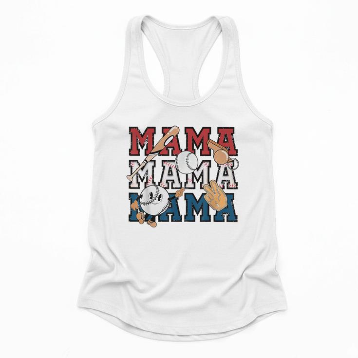 Baseball Mom Baseball Mama Game Day School Sport Flowy Tank