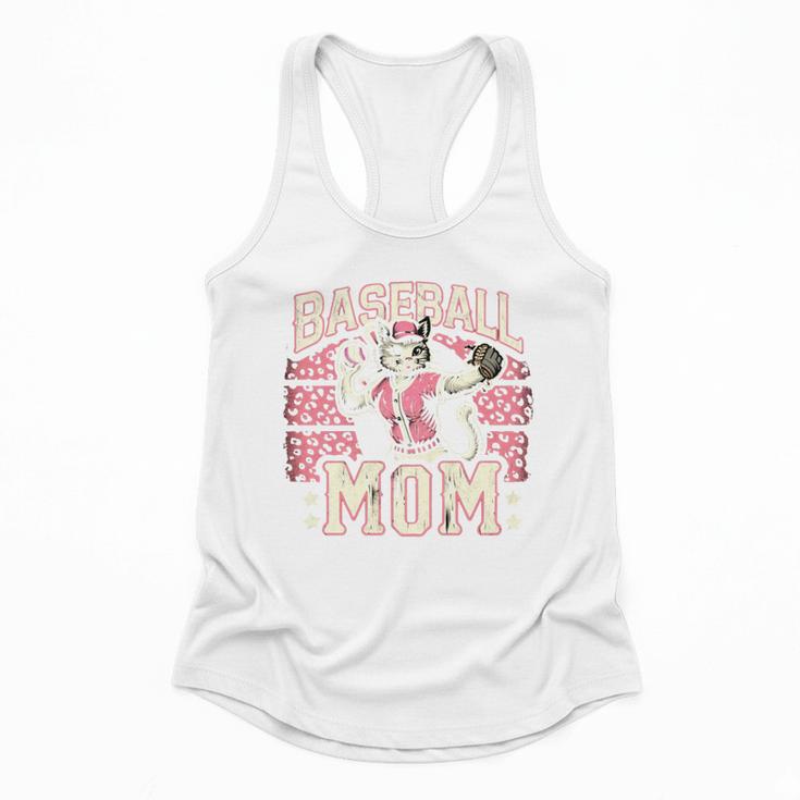 Baseball Mom Mama Mother's Cat In My Baseball Mom Era Flowy Tank