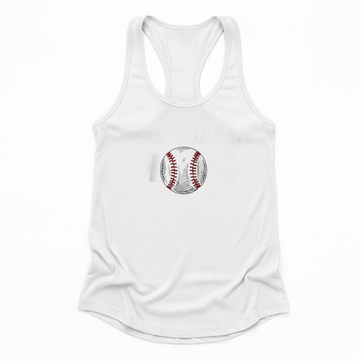 Baseball MOM Mother's Day Baseball Game Cheer Mom Raglan Baseball Tee Flowy Tank