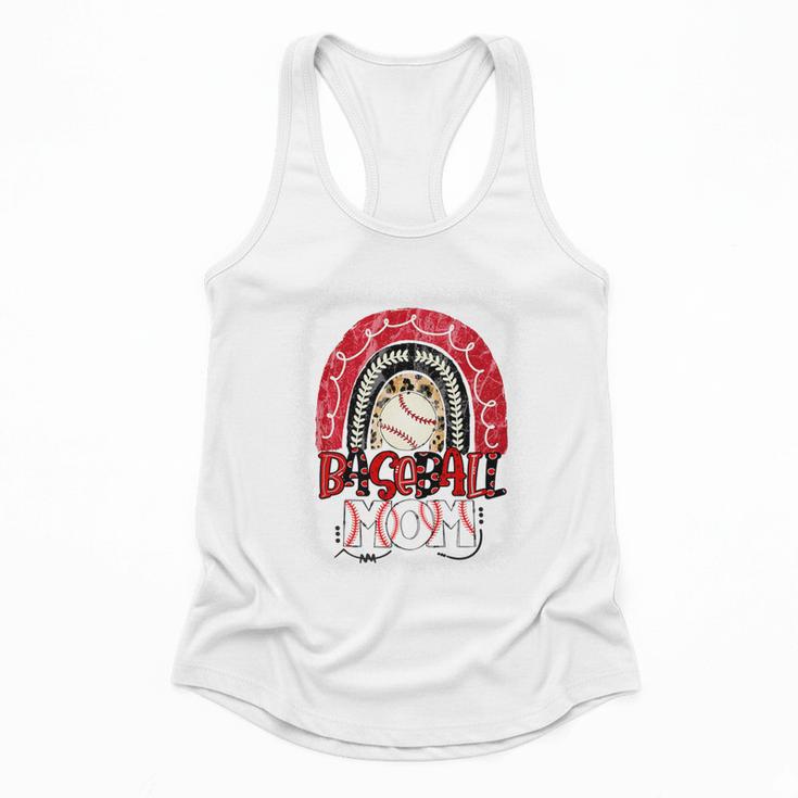Baseball Mom Rainbow Boho Mommy Premium Flowy Tank