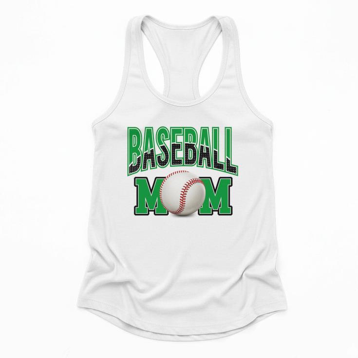 Baseball Mom Sports Green Flowy Tank
