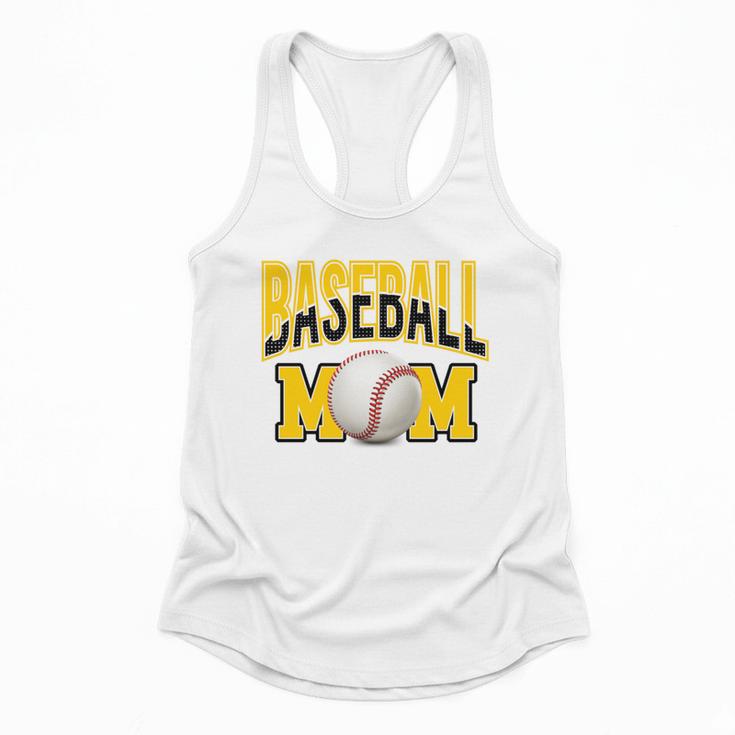 Baseball Mom Sports Mom Yellow Flowy Tank