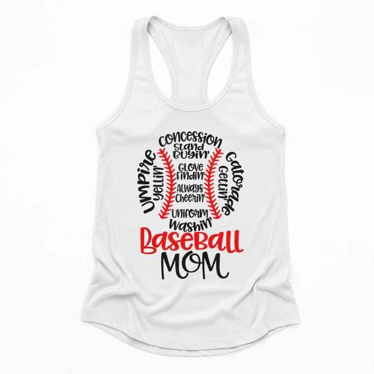 Baseball Mom T Ball Game Mother's Day 2023 Flowy Tank