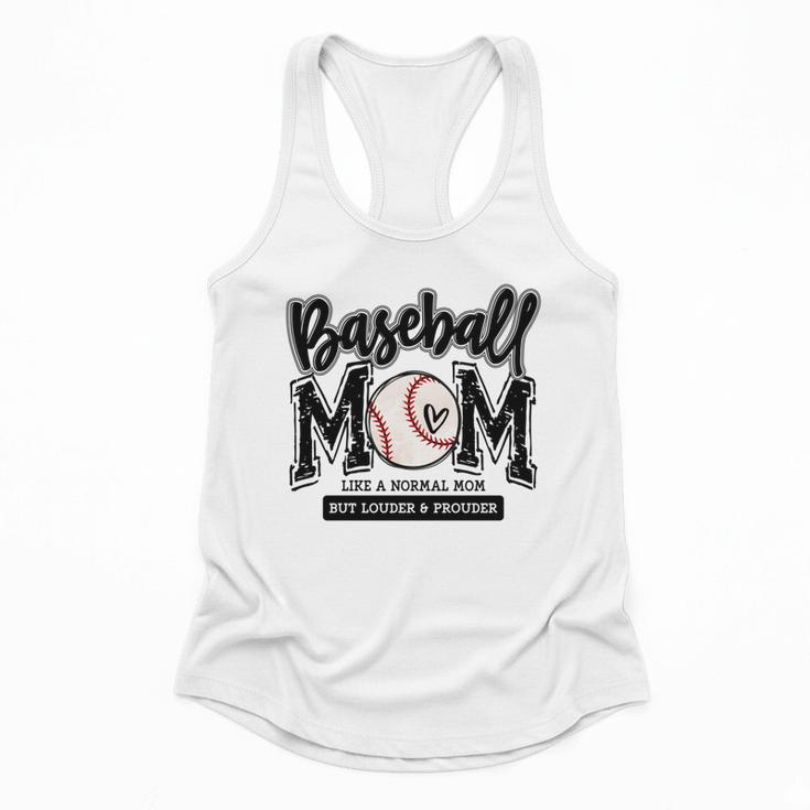 Baseball Mom Varsity Baseball Mama Cute Mother's Day Flowy Tank