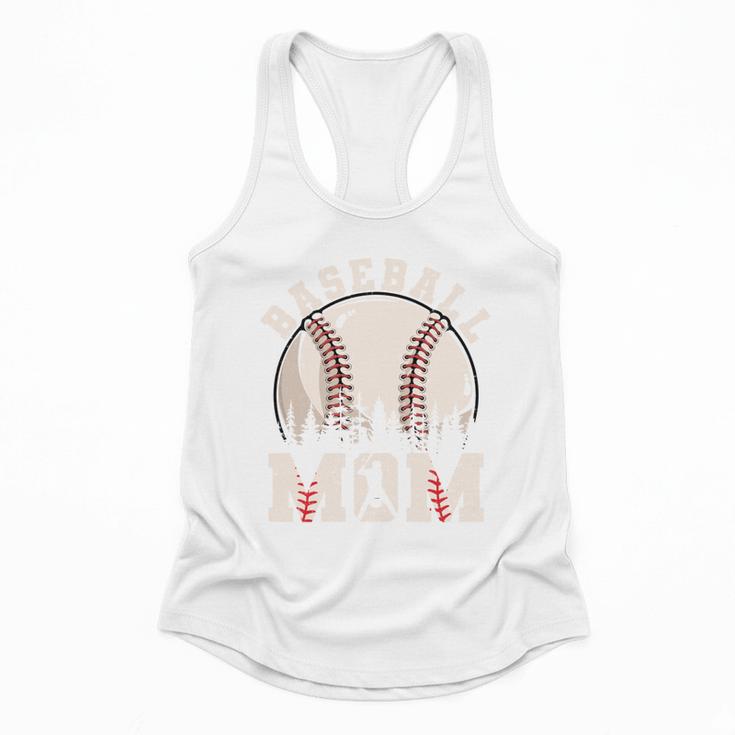Baseball Mom Vintage Baseball Ball Mama Flowy Tank