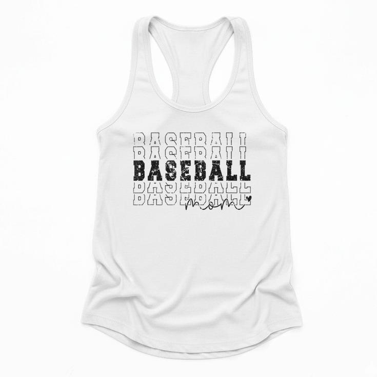 Baseball Mom Vintage Sporty Humor Flowy Tank