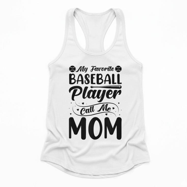 Baseball Mom Women Girls Daughter Mother Baseball Player Flowy Tank