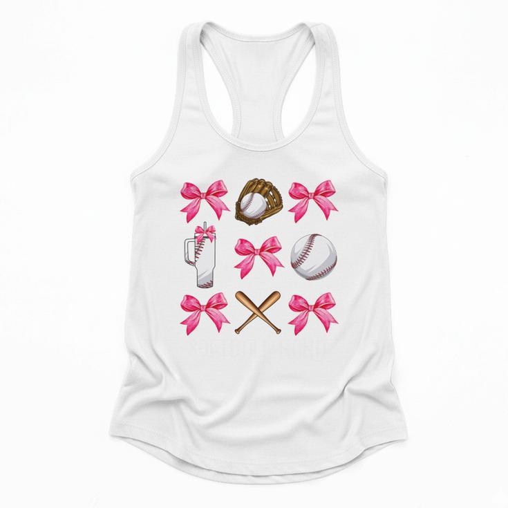 Baseball Nana Era Bows Baseball Mom Women Flowy Tank