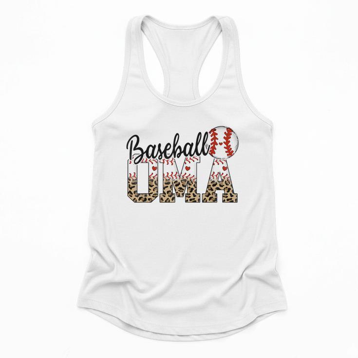 Baseball Oma Women BallPark Oma Baseball Mom Mother's Day Flowy Tank