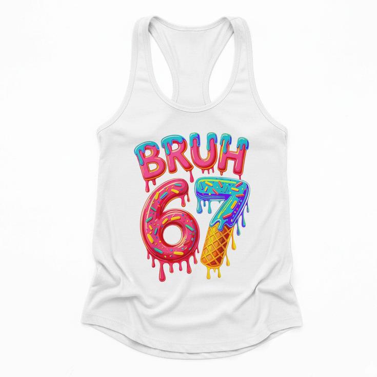 Bruh 67 Baseball Drip Number 67 Player 67th Birthday Flowy Tank