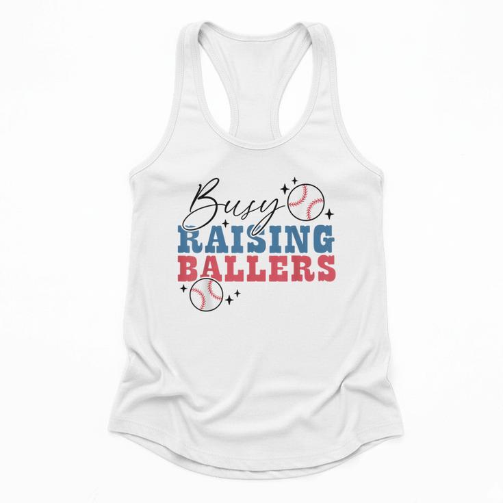 Busy Raising Ballers Retro Groovy Baseball Mom Outfit Flowy Tank Busy Raising Ballers Retro Groovy Baseball Mom Outfit Flowy Tank