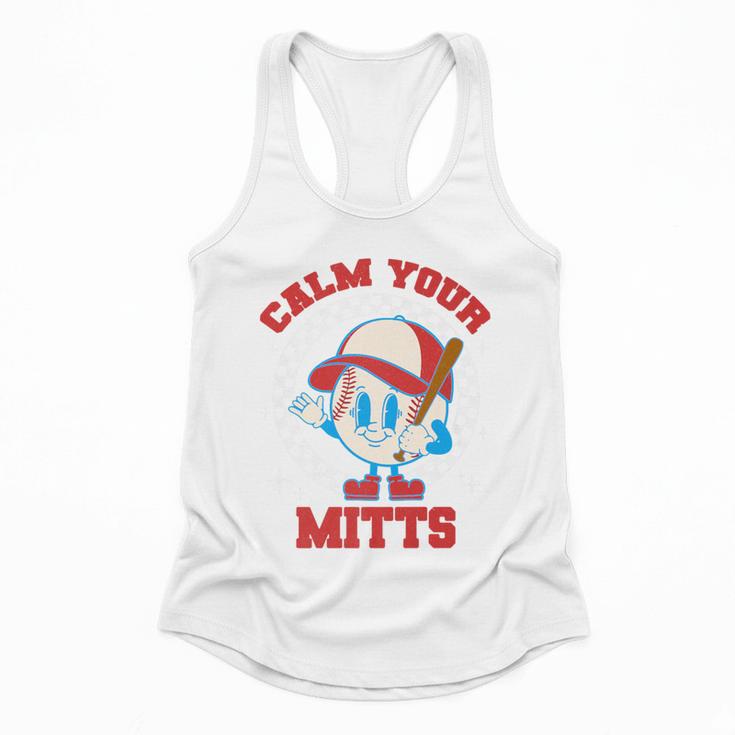 Calm Your Mitts Baseball Mom Mother's Day Softball Mom Premium Flowy Tank Calm Your Mitts Baseball Mom Mother's Day Softball Mom Premium Flowy Tank