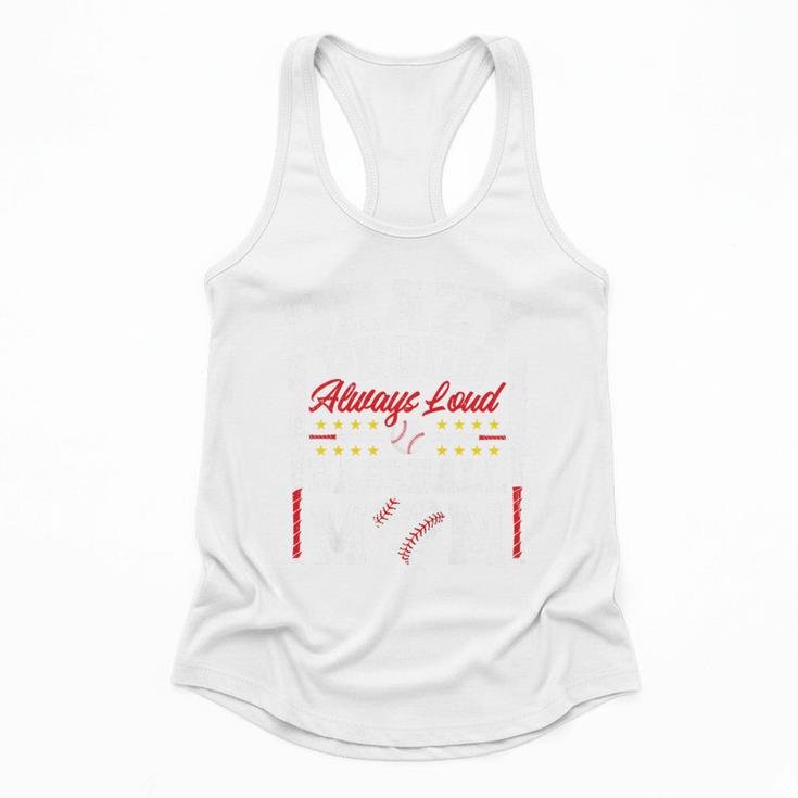 Crazy Proud Always Loud Baseball Mom Mother's Day Premium Flowy Tank