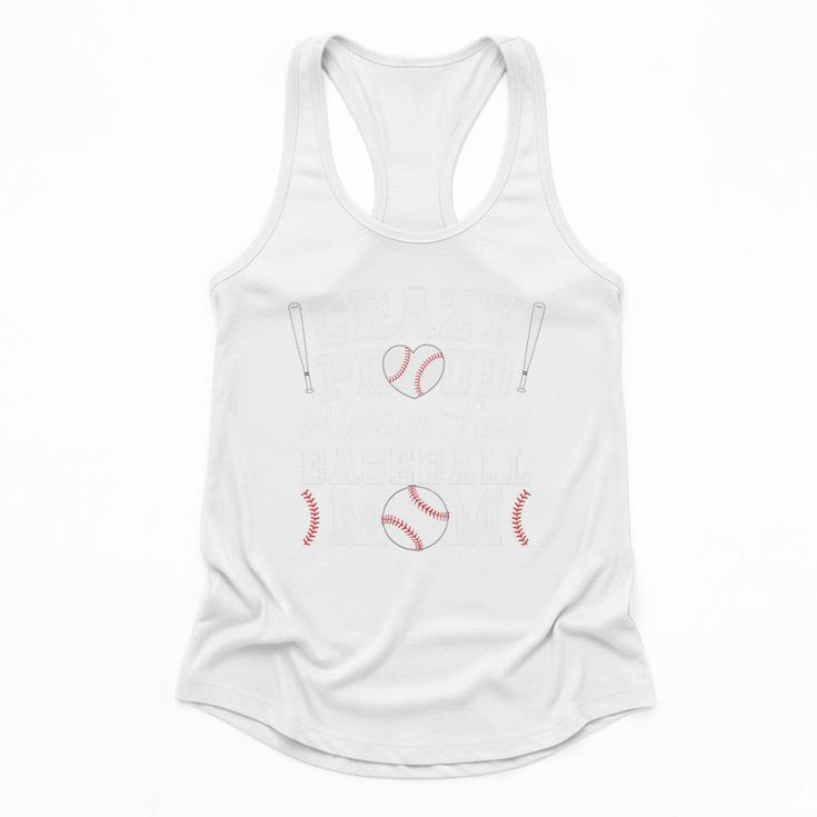 Crazy Proud Always Loud Baseball Mom Saying Graphic Premium Tri-Blend Flowy Tank