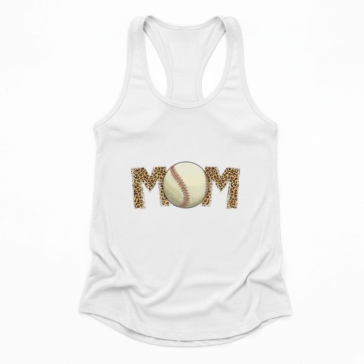 Cute Baseball Mom Leopard Print Mom For Mother's Day Flowy Tank