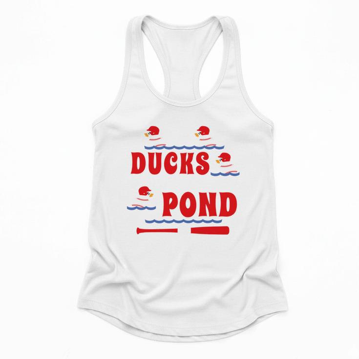 Cute Ducks On The Pond Cute Baseball Mom T-Shirt Flowy Tank
