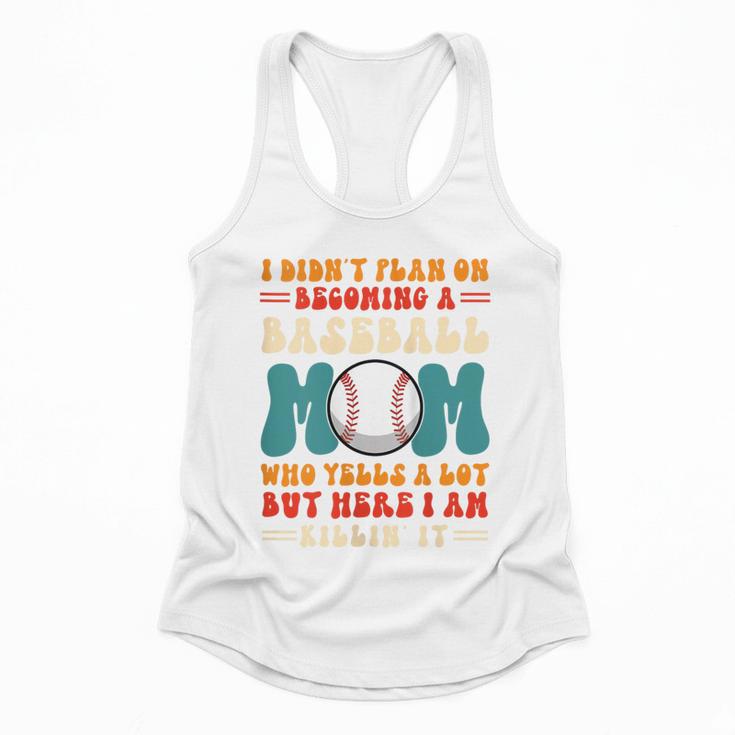 I Didn't Plan On Becoming a Baseball Mom Baseball Player Flowy Tank