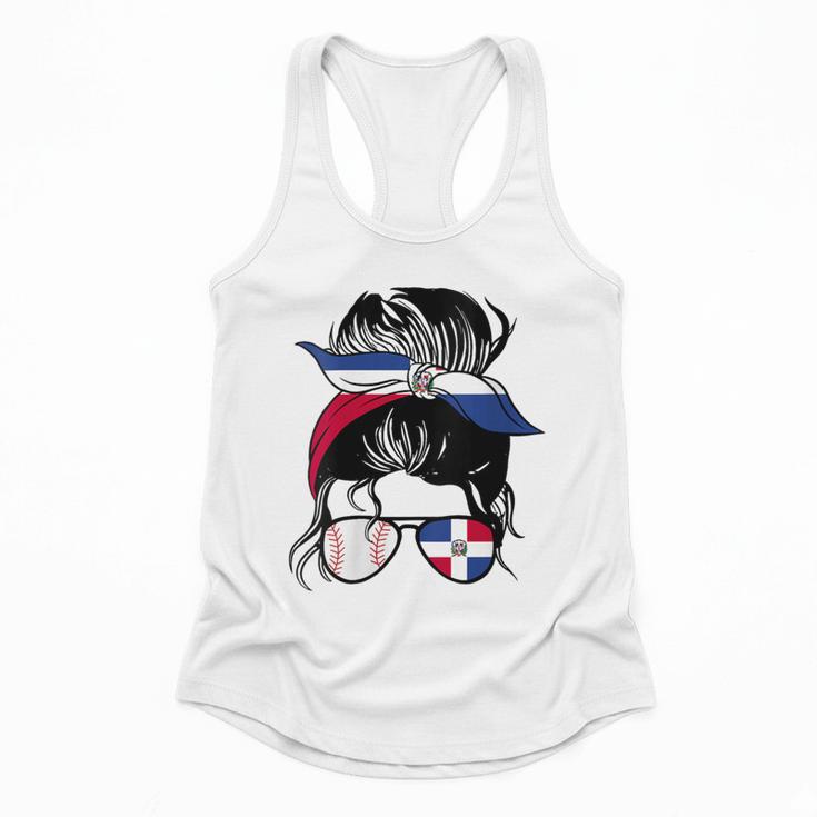 Dominican Baseball Mom Dominican Baseball Girl Flowy Tank