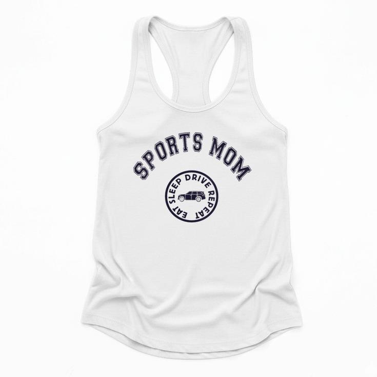 Eat Sleep Sports Hockey Cheer Baseball Mom Taxi Flowy Tank
