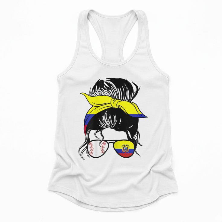 Ecuador Baseball Mom Ecuadorian Baseball Girl Flowy Tank