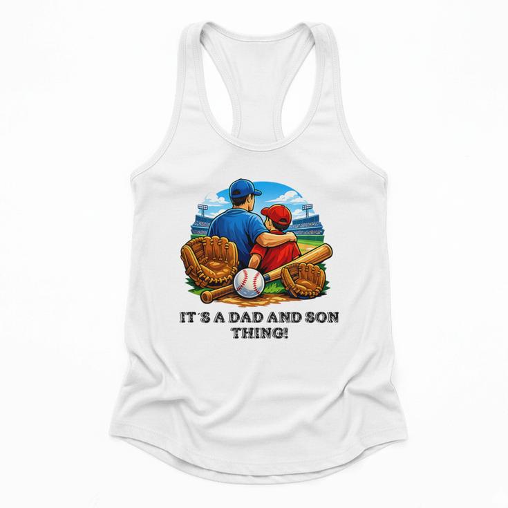 Father Son Baseball Father's Day Flowy Tank