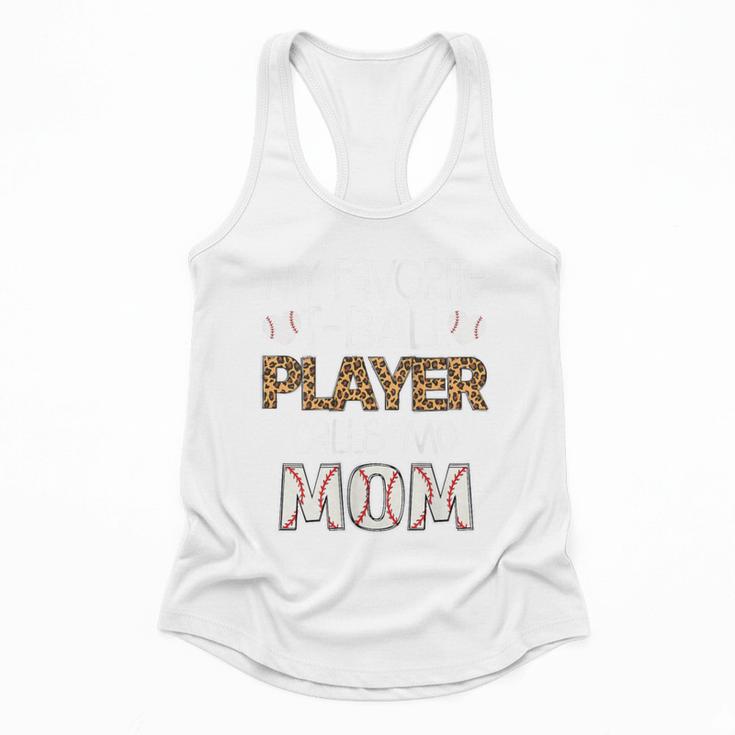 My Favorite T-Ball Player Calls Me Mom Baseball Mom Tee Ball Flowy Tank