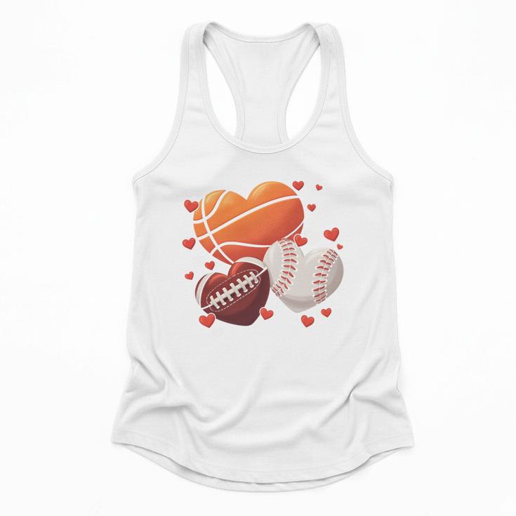 Football Basketball Baseball Heart Valentine Boys Men Kid Flowy Tank