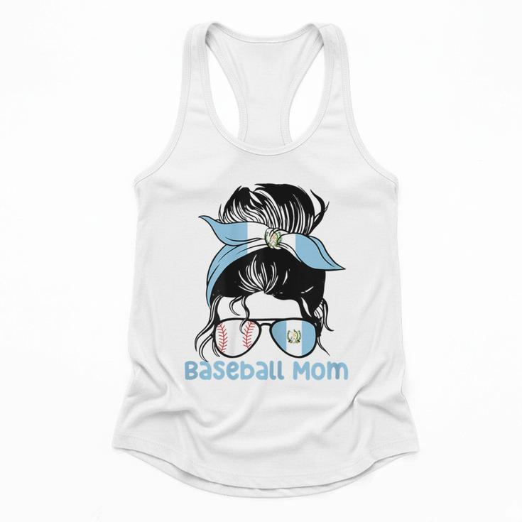 Guatemala Baseball Mom Messy Bun Flowy Tank