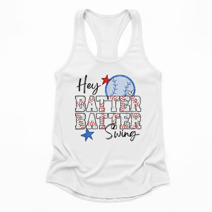 Hey Batter Batter Swing Graphic For Baseball Moms Flowy Tank