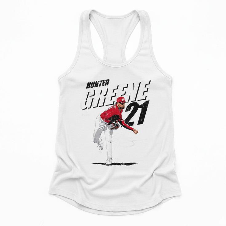 Hunter Greene Cincinnati MLB Baseball Players MLBHGR204M Flowy Tank