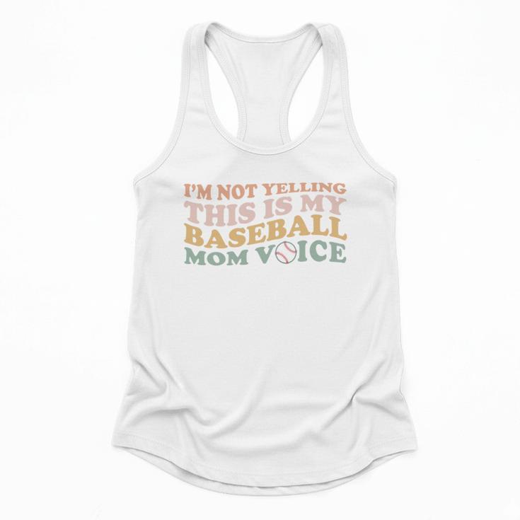 I'm Not Yelling This Is My Baseball Mom Voice Baseball Mom Flowy Tank