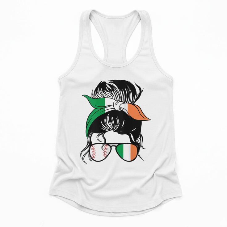Ireland Baseball Mom Messy Bun Irish Baseball Girl Flowy Tank