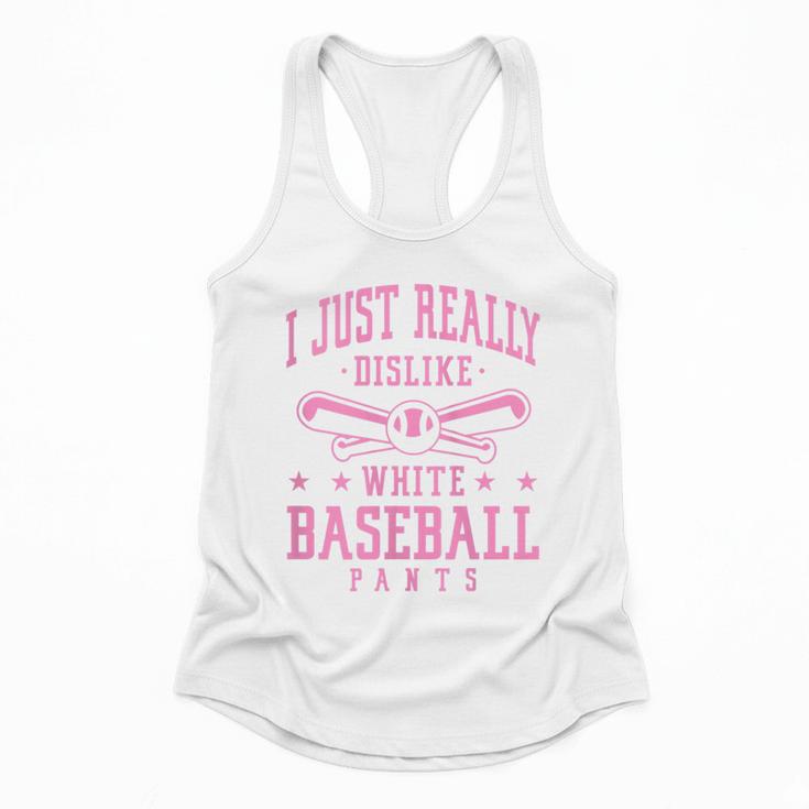 I Just Really Dislike Baseball Pants Baseball Mom Mama Flowy Tank
